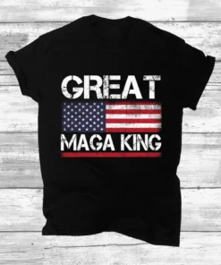 Great Maga King US America Flag Tee Shirt