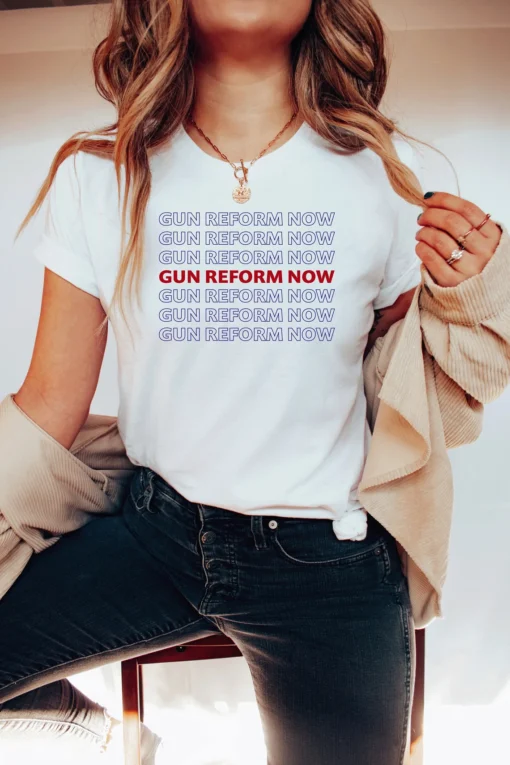 Gun Reform Now,Protect Kids Not Guns Tee Shirt