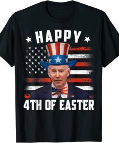 Happy 4th Of July Easter Confused Memorial Joe Biden Tee Shirt