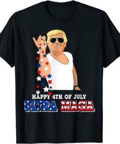 Happy 4th Of July, Ultra Maga Trump Great Maga Tee Shirt