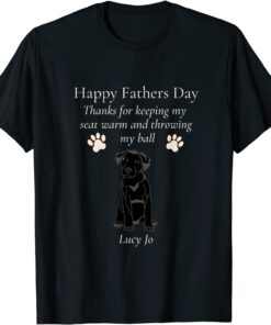 Happy Black Lab Fathers Day Classic Shirt