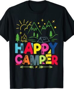 Happy Camper Camping Tee Shirt