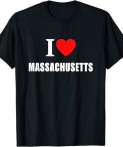 I Love Massachusetts Tee Shirt