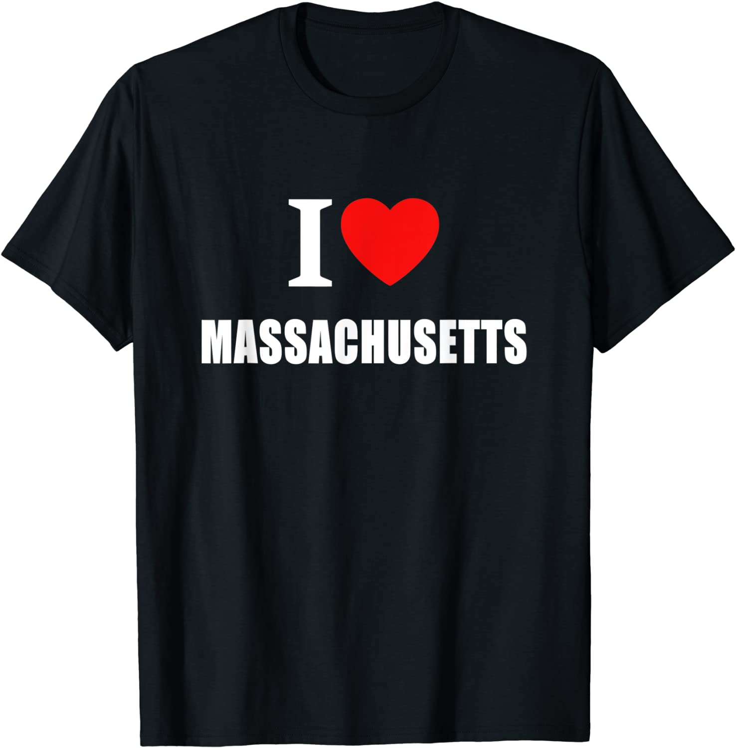 I Love Massachusetts Tee Shirt I Love Massachusetts Tee Shirt