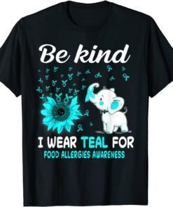 I Wear Teal Food Allergies Awareness T-Shirt