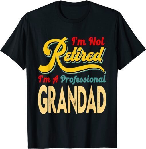 I'm Not Retired I'm A Professional Grandad Tee Shirt