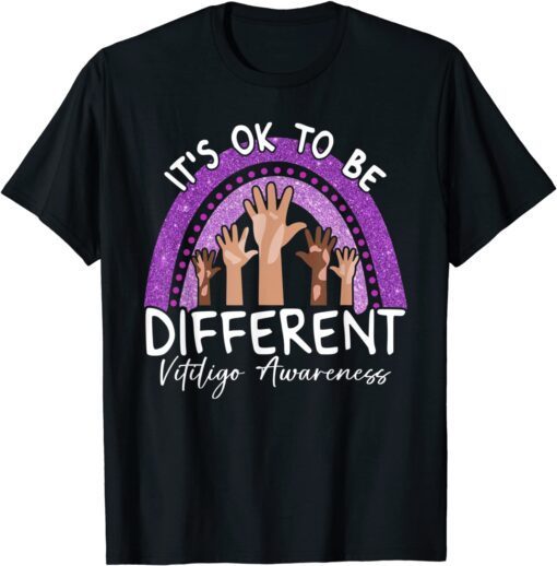 It's Ok To Be Different Vitiligo Awareness T-Shirt