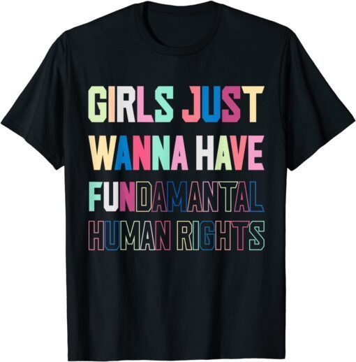 Just Want to Have Fundamental Human Rights Feminist Tee Shirt
