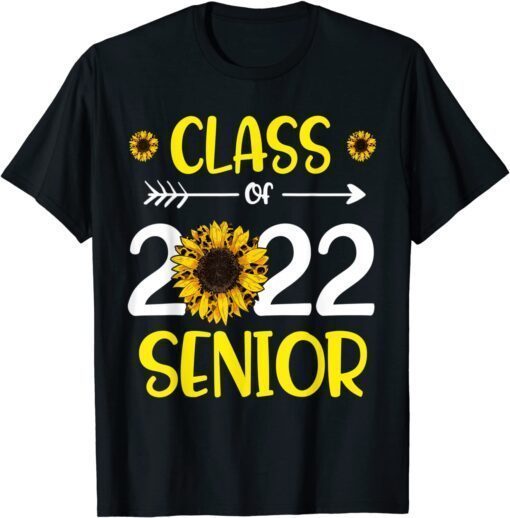 Leopard Sunflower Class Of 2022 Senior Graduation Graduate Tee ShirtLeopard Sunflower Class Of 2022 Senior Graduation Graduate Tee Shirt