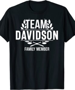 Matching Team Davidson Proud Member Davidson Family Tee Shirt