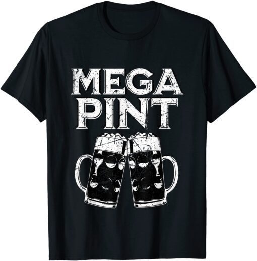 Mega Pint Vintage Distressed Brewing Tee Shirt