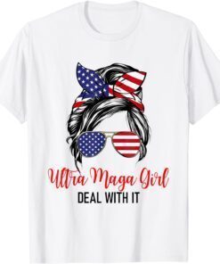 Messy Bun Ultra Maga Pro Trump T-Shirt