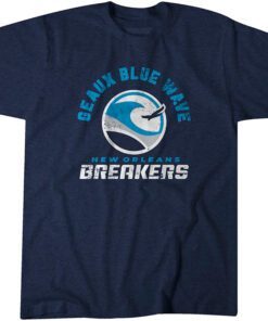 New Orleans Breakers: Geaux Blue Wave Tee Shirt