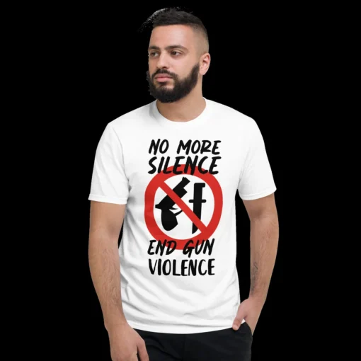 No more silence end gun violence, Anti Gun Pray For Texas Tee Shirt
