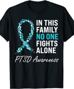 PTSD Awareness Teal Ribbon T-Shirt