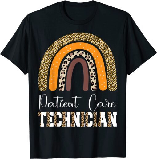 Patient Care Technician Leopard Patient Care Tech Tee Shirt