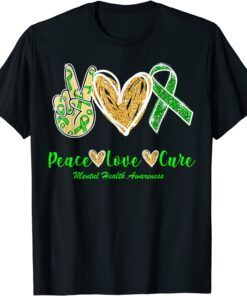 Peace Love Hope Mental Health Awareness Tee Shirt