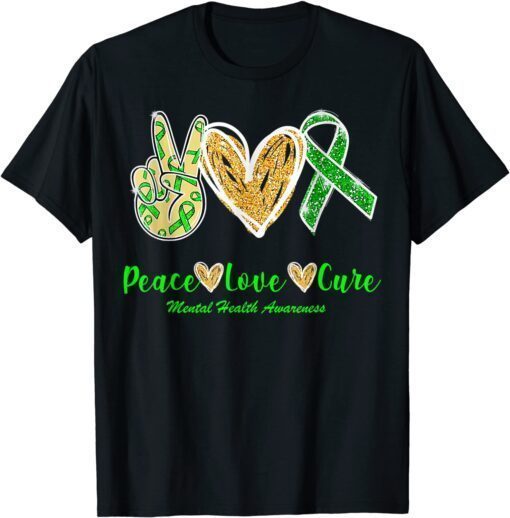 Peace Love Hope Mental Health Awareness Tee Shirt