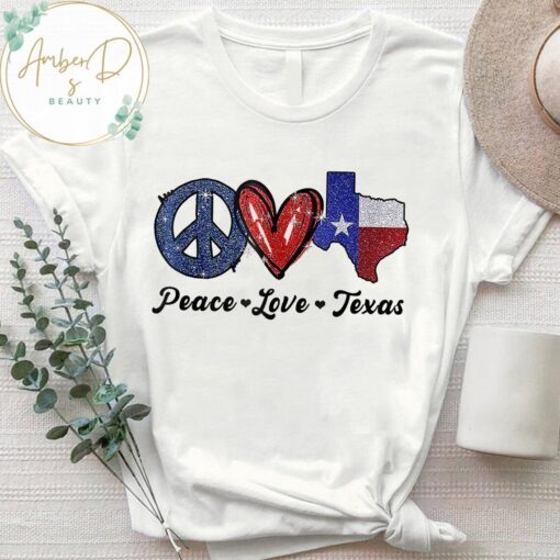 Peace Love Texas Uvalde Texas Strong Pray Tee Shirt