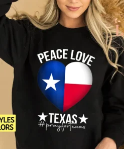 Peace Love Texas,Fray For Texas, Protect Our Kids Not Guns Tee Shirt