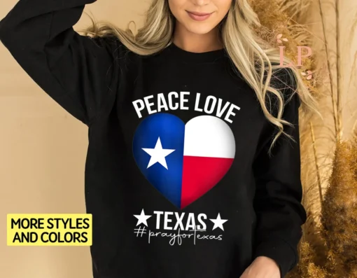 Peace Love Texas,Fray For Texas, Protect Our Kids Not Guns Tee Shirt