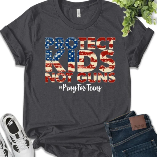 Pray For Texas, Gun Reform, Protect Kids Not Gun Tee Shirt