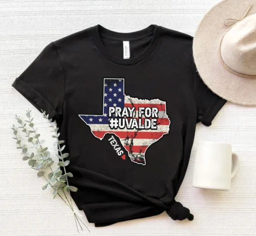 Pray for Uvalde, Texas Strong, Protect Kids Not Gun Tee Shirt