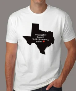 Praying For Texas Robb Elementary Shool, End Gun Violence Tee Shirt