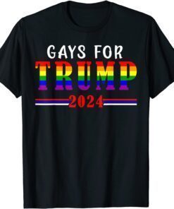 Pride Month Gays For Trump 2024 Election Vote Pround LGBTQ Tee Shirt