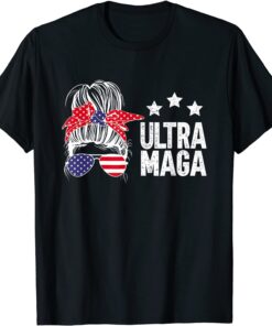 Pro Trump Ultra Mega Messy Bun Tee Shirt