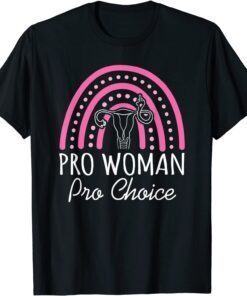 Pro Women Pro Choice My Uterus Rainbow Abortion Rights Tee Shirt