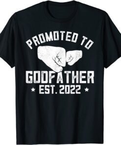 Promoted To Godfather 2022 Pregnancy Announcement Dad Tee Shirt