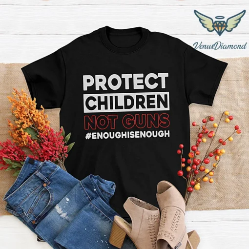 Protect Children Not Guns, Pray For Texas Tee Shirt