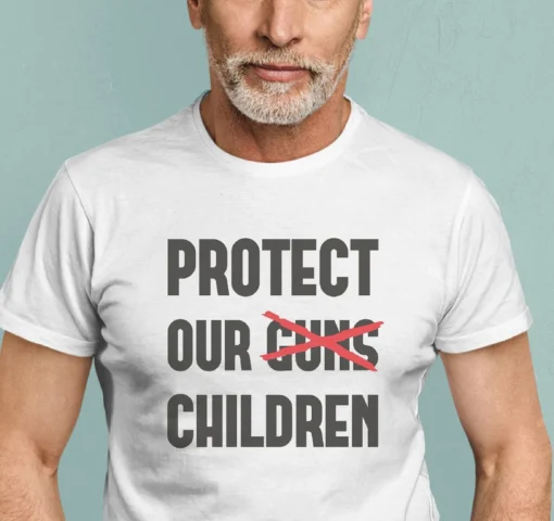 Protect Our Children, Stop Shooting Now, End Gun Violence Tee Shirt