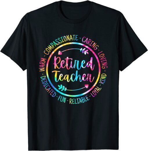 Retired Teacher Teacher End Of Year, Summer Teacher Tee Shirt