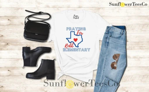 Robb Elementary Uvalde, Pray for Uvalde, Texas School Shooting Tee Shirt