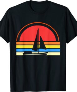 Sailing - Vintage Retro Sailboat Boating Boat Present Tee Shirt