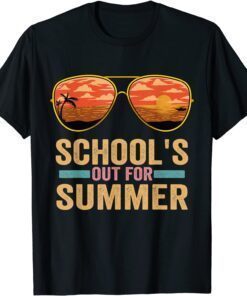 Schools Out For Summer Sunglasses Teacher Last Day Of School Tee Shirt