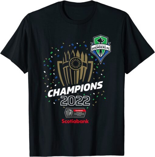 Seattle Sounders - Champions 2022 Concacaf Champions League T-Shirt