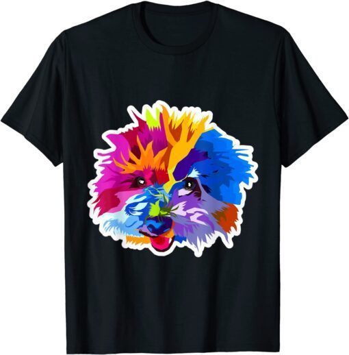 Small hairy and colorful dog T-Shirt