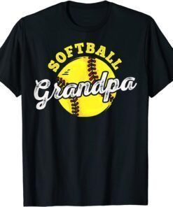 Softball Grandpa Grandfather Father's Day Tee Shirt