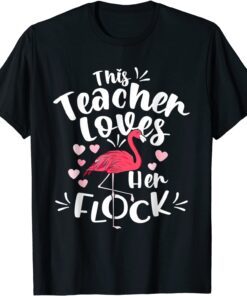 This Assistant Principal Loves Her Flock Flamingo Teacher Tee Shirt