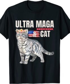 Ultra MAGA And Cat Anti-Biden Shirt