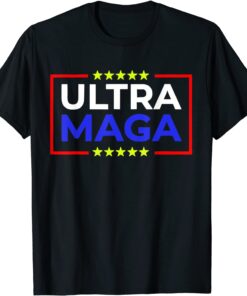 Ultra MAGA Anti-Biden Patriotic American Flag Independence Tee Shirt