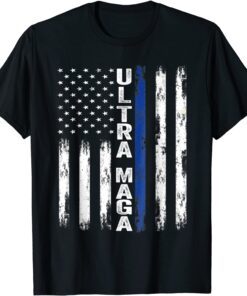 Ultra MAGA USA Flag Ultra Mega Proud Tee Shirt