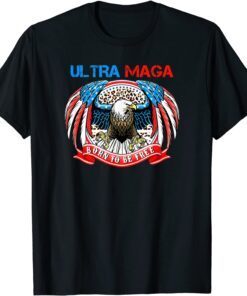 Ultra MEGA vintage pro Trump US Flag anti-Biden Tee Shirt