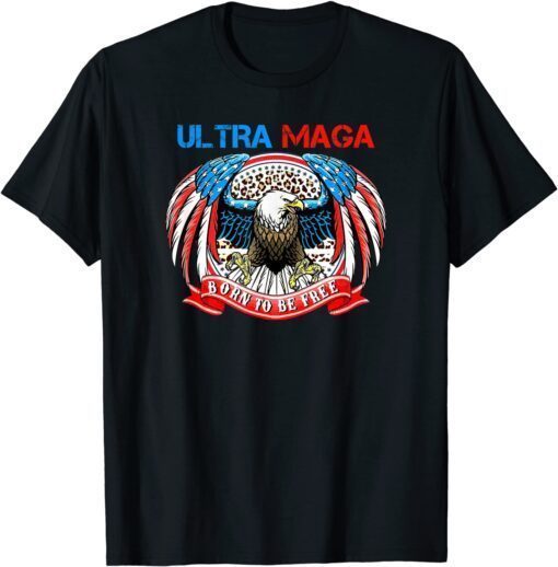 Ultra MEGA vintage pro Trump US Flag anti-Biden Tee Shirt