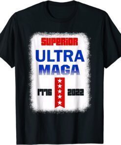 Ultra Maga American Flag Tee Shirt