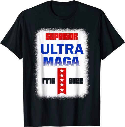 Ultra Maga American Flag Tee Shirt