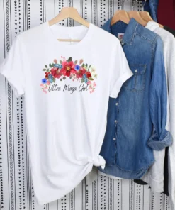 Ultra Maga Girl Flower Tee Shirt